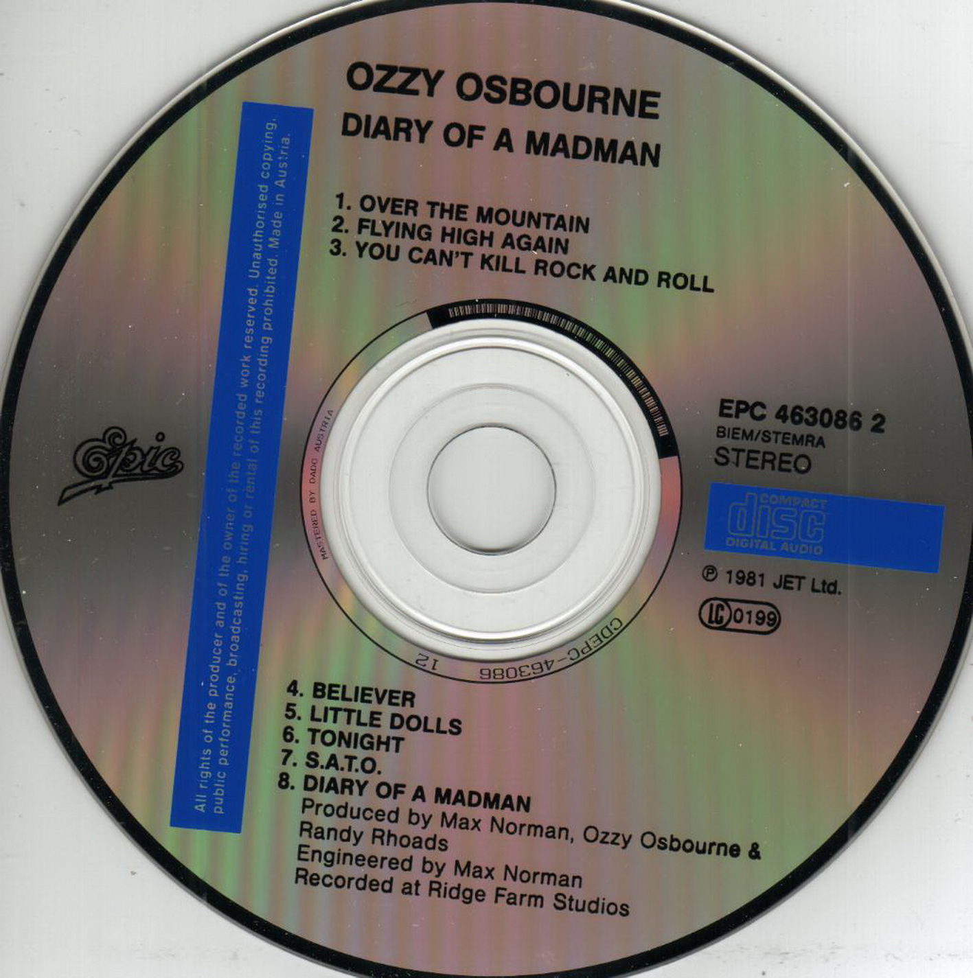 Ozzy Osbourne Diary Of A Madman Pdf
