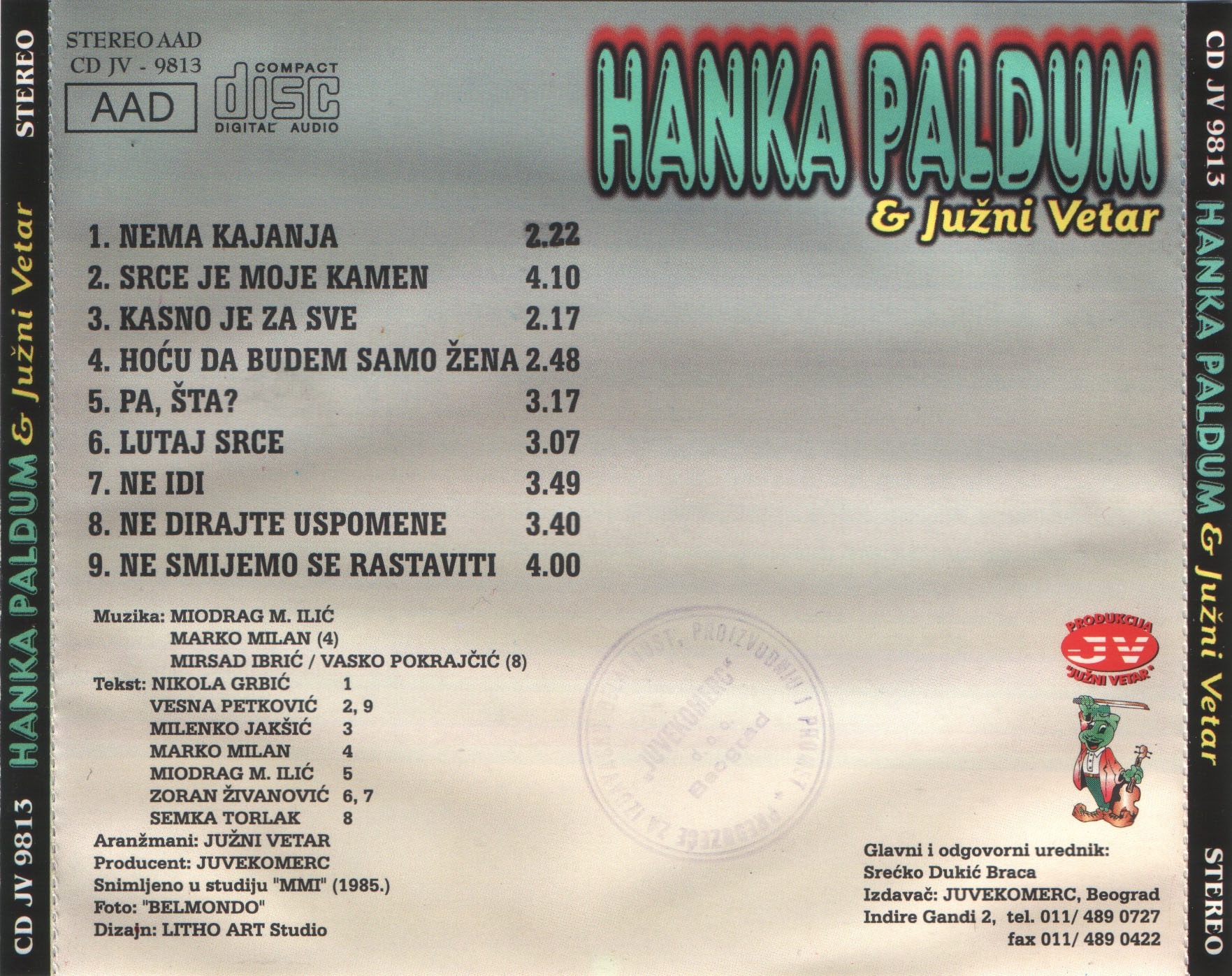 Hanka Paldum 1985 Zadnja