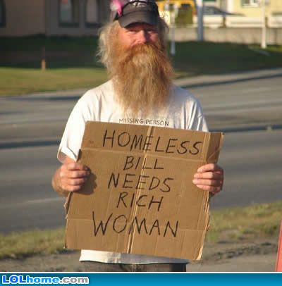 Homeless bill needs rich woman