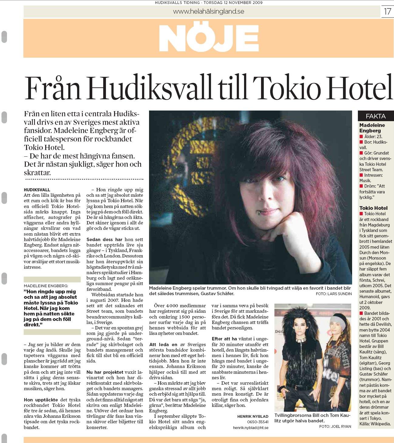Hudiksvalls Tidning 12 11 2009