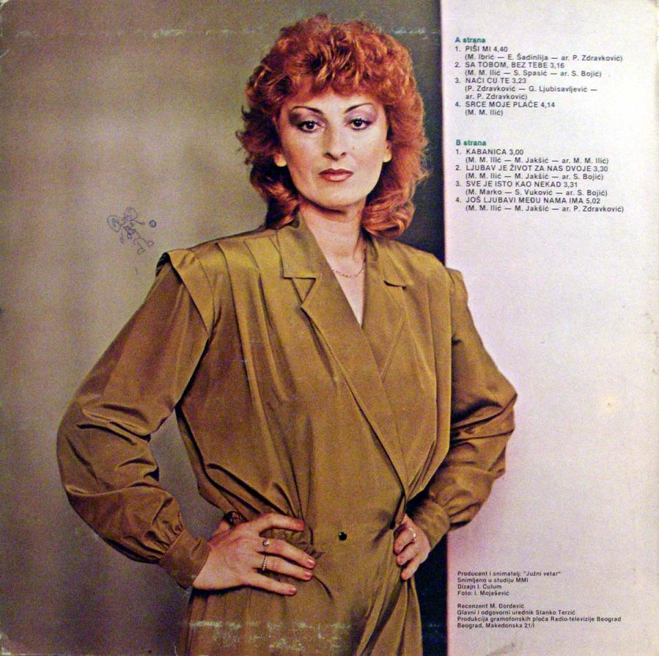 Milica Zdravkovic 1985 LP zadnja